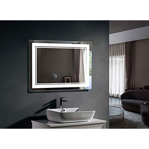  Better Home Better Life 28 x 36 In Vertical LED Bathroom Silvered Mirror with Touch Button （C-CK160-I）