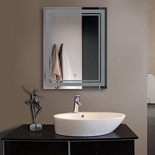  Better Home Better Life BHBL 28 x 36 in Vertical Dimmable LED Bathroom Mirror with Anti-Fog Function (DK-C-CK160-D)