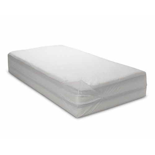  BETTER HOME PLASTICS 2 Pc Twin Vinyl Zippered Mattress Cover Waterproof Bed-Bug Proof Dust Protector