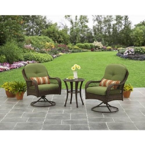  Better Homes & Gardens 3-Piece Outdoor Furniture Set, Better Homes and Gardens Azalea Ridge 3-Piece Outdoor Bistro Set, Seats 2 (Green)