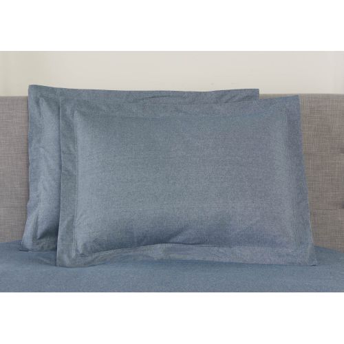  Better Homes & Gardens Reversible Chambray Triangle Duvet Cover Set