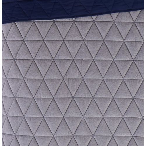  Better Homes & Gardens Grey Reversible Triangle Jersey Quilt Set