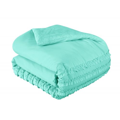  Better Homes & Gardens Kids Textured Ruffle Comforter Set, Multiple ColorsSizes