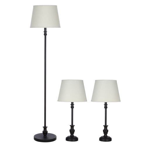  Better Homes & Gardens 3-Piece Lamp Set, Bronze Finish