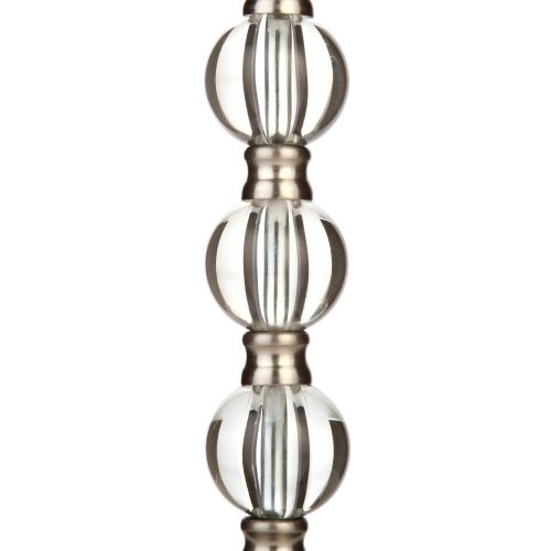  Better Homes & Gardens 14 Stacked Glass Ball Table Lamp Base, Brushed Nickel, LED Bulb Included