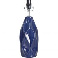 Better Homes & Gardens Better Homes and Gardens Blue Faceted Ceramic Table Lamp Base