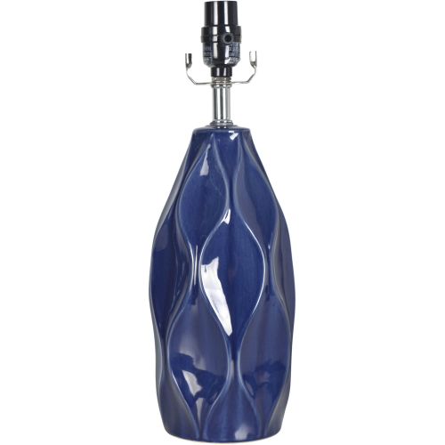  Better Homes & Gardens Better Homes and Gardens Blue Faceted Ceramic Table Lamp Base