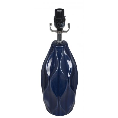  Better Homes & Gardens Better Homes and Gardens Blue Faceted Ceramic Table Lamp Base