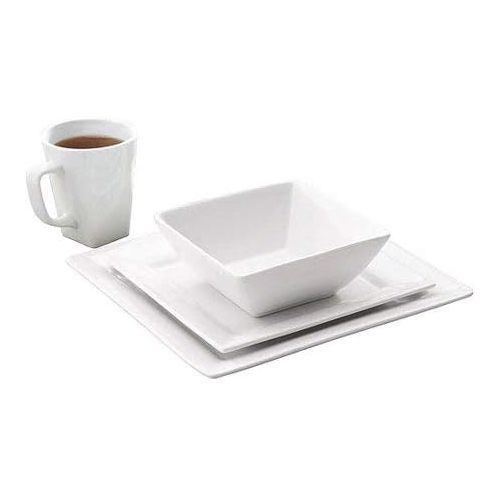  Better Homes & Gardens Better Homes and Gardens Square 16 Piece Porcelain Dinnerware Set