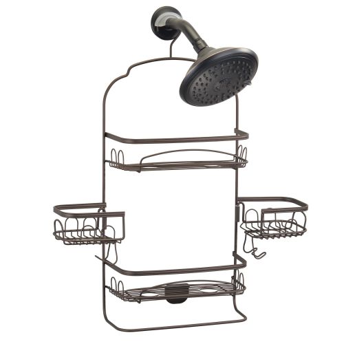  Better Homes & Gardens Bryn Swivel Shower Caddy, Bronze