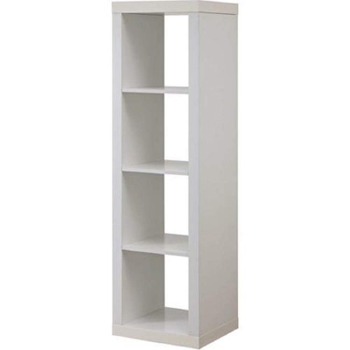  Better Homes and Gardens.. Bookshelf Square Storage Cabinet 4-Cube Organizer (Weathered) (White, 4-Cube) (Aqua, Set of 6 Storage Bins)