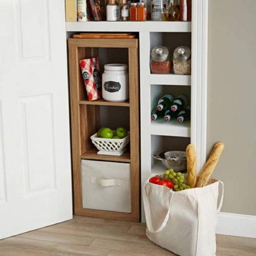  Better Homes and Gardens.. Bookshelf Square Storage Cabinet 4-Cube Organizer (Weathered) (White, 4-Cube) (Aqua, Set of 6 Storage Bins)