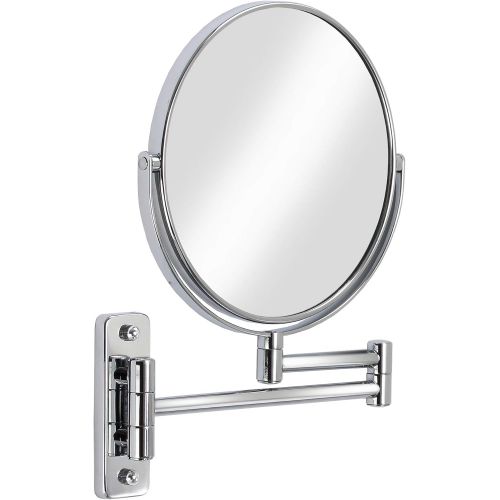  Better Living Products Cosmo Wall Mount Mirror with Folding Arm, Chrome