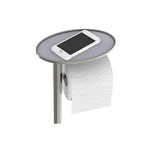  Better Living Products 54586 OVO Toilet Caddy with Tray, Polished Nickel