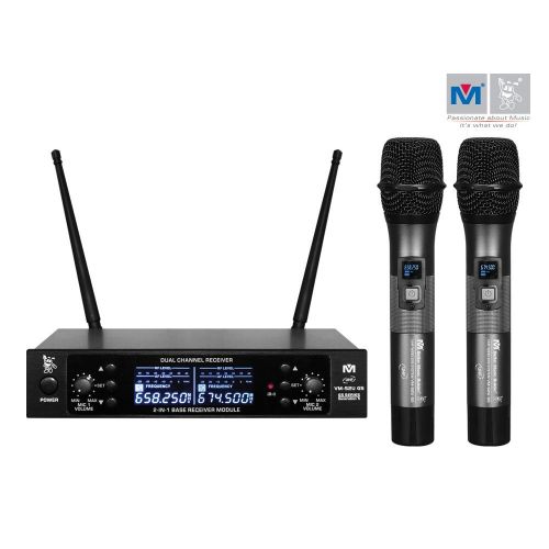  Better Music Builder VM-52U G5 Dual Channel UHF Wireless Microphone System