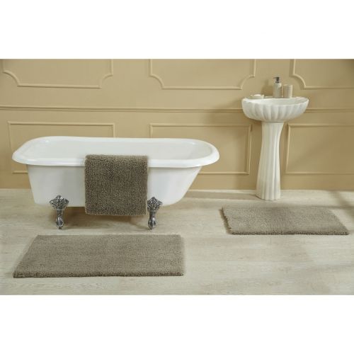  Better Trends Micro Plush 17 x 24 Bath Rug, Beige