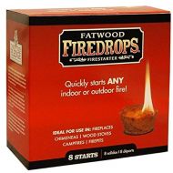 Better Wood Products Fatwood Firedrops Firestarters, 8 Count