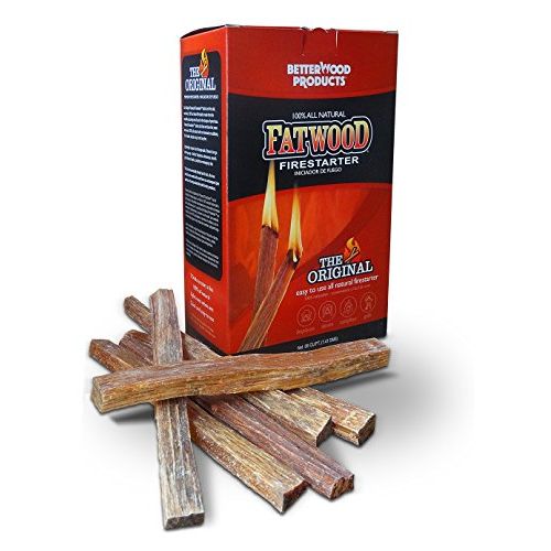  Better Wood Products Fatwood Firestarter Box, 2 Pounds