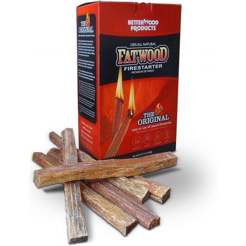  Better Wood Products Fatwood Firestarter Box, 2 Pounds