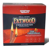 Better Wood Products Betterwood 10lb Fatwood Natural Pine Firestarter (1 Pack) for Campfire, BBQ, or Pellet Stove; Non Toxic and Water Resistant