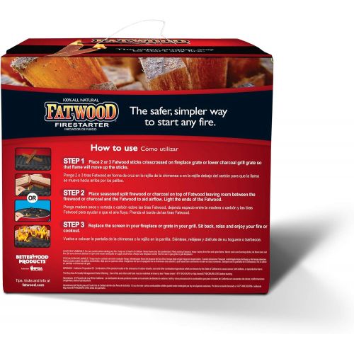  Better Wood Products Betterwood 10lb Fatwood Natural Pine Firestarter (1 Pack) for Campfire, BBQ, or Pellet Stove; Non Toxic and Water Resistant