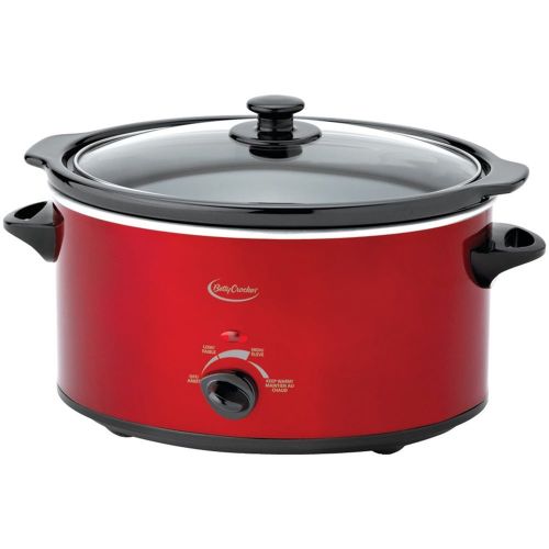  Betty Crocker BC-1544C Metallic Red Oval Slow Cooker with Travel Bag by Betty Crocker