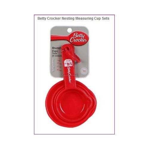  Bundle of 7 Betty Crocker Essential Starter Kitchen Gadgets- Includes Measuring Cups, Measuring Spoons, Spatula, Cutting Board, Pizza Cutter, Scissors, 2 Cup Measuring Cup Plus SIX