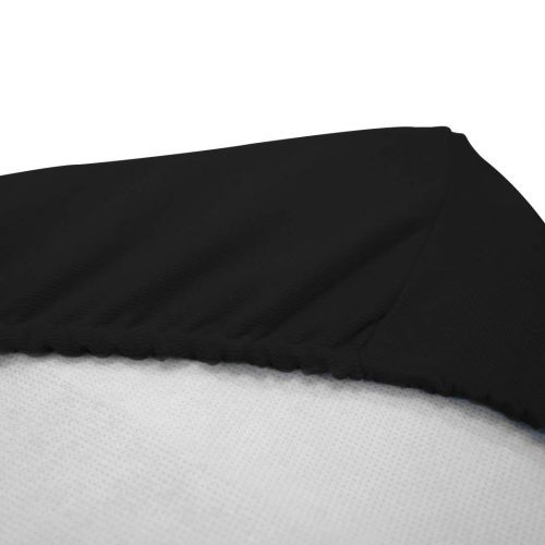  Betty Dain Stretch Jersey Universal Baby Infant Changing Pad Cover, 100% Cotton, Deep Corner Pockets Fit Changing Pads Snugly, Machine Washable, Tumble Dry Low, Black