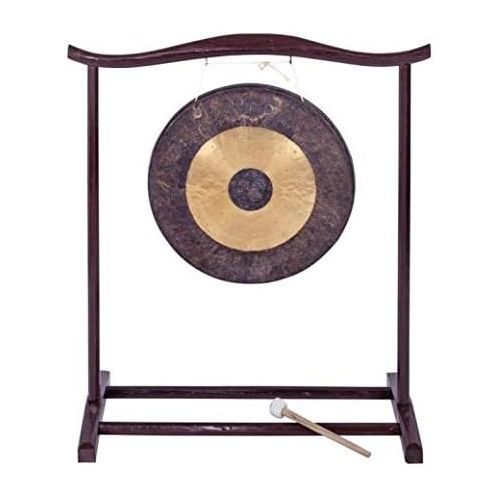  [아마존베스트]Betzold Musik 84185 Chinese Gong with Wooden Tripod Hand Hammered 50 cm Surface with Wooden Tripod and Beater - Sound Spectrum Music Musical Instruments Music Therapy Sound Travel