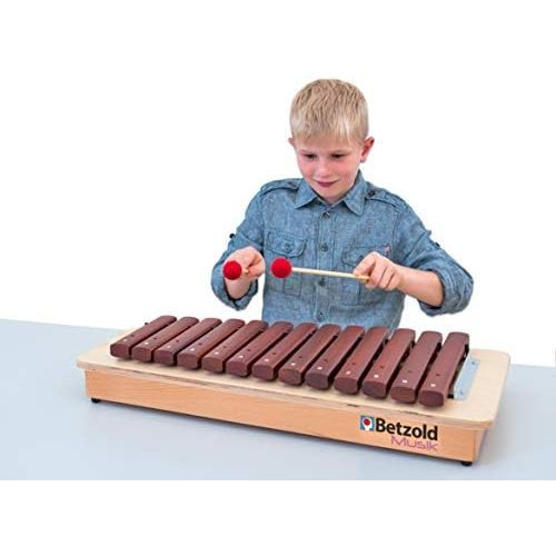  [아마존베스트]Betzold-Musik Bel Bicycle Note Compact Soprano Diatonic Soprano XylophoneC2bis A3. 16XYLOPHONE Classical Orchestra Musical Instrument Claves Music School Learning Game Rod Game Music