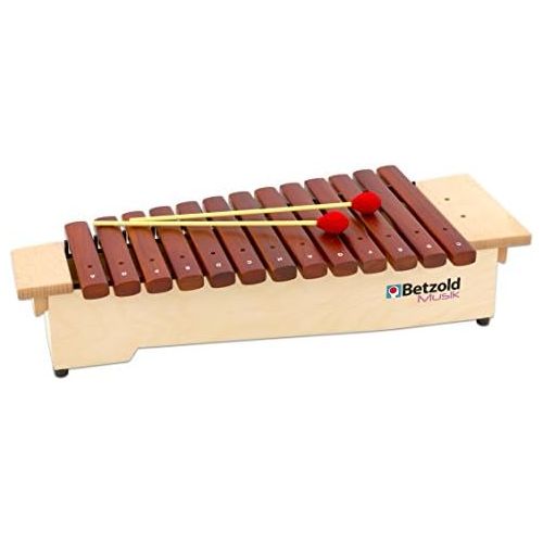  [아마존베스트]Betzold-Musik BETZOLD Music Soprano Diatonic Xylophone C² to a³ 16Chimes (with FIS, B² and FIS³)XYLOPHONE Classical Orchestra Musical Instruments Music School Learning Game Rod Game Music Sc