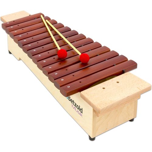  [아마존베스트]Betzold-Musik BETZOLD Music Soprano Diatonic Xylophone C² to a³ 16Chimes (with FIS, B² and FIS³)XYLOPHONE Classical Orchestra Musical Instruments Music School Learning Game Rod Game Music Sc