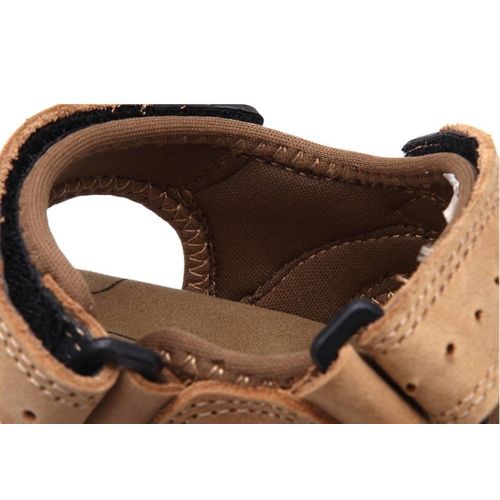  Beude Open Toe Leather Beach Boys Sandals for Kids Sandles