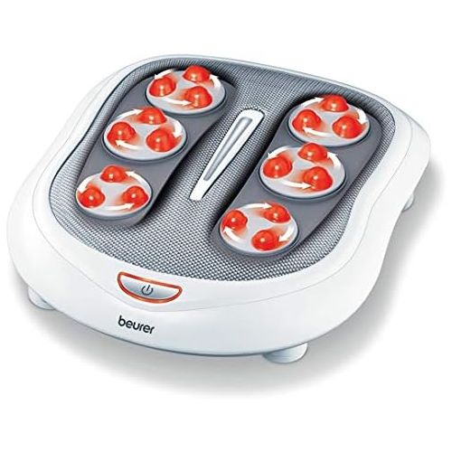  [아마존 핫딜] [아마존핫딜]Beurer Shiatsu Foot Massager 18 Rotating Massage Heads, Relax Sore & Tired Feet with Deep Tissue, Heat Function, FM60