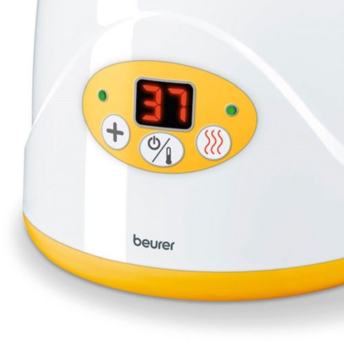  Beurer BY 52 Babykost- und Flaschchenwarmer, zum Erwarmen und Warmhalten von Babynahrung, 8 Minuten Aufwarmzeit, digitale Temperaturanzeige, passend fuer alle handelsueblichen Babyfl