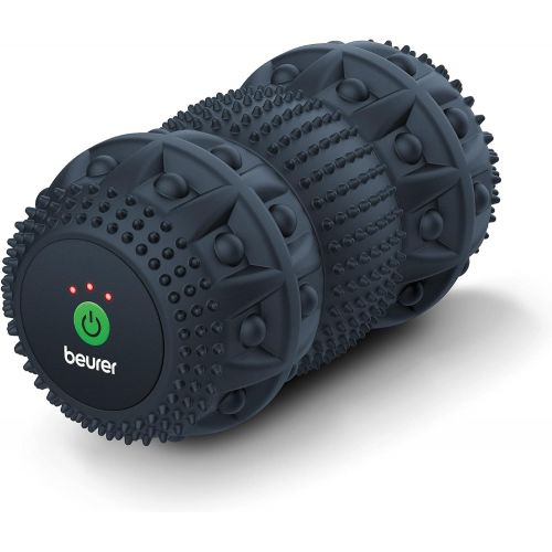  Beurer 3-Speed Vibrating Massage Roller - High-Intensity Deep Tissue Massager for Targeted Muscle Relief, Mobility & Training - Trigger Point Massage Ball, MG35