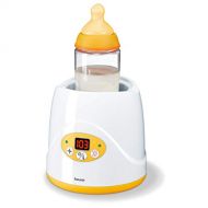 Beurer Baby Bottle Warmer & Food Warmer, BY52 Portable 2-in-1 Heater with Keep Warm Function for Breast-Milk, Formula & Food AVENT & NUK Bottles with Lifter, LED Display, Safety Sw