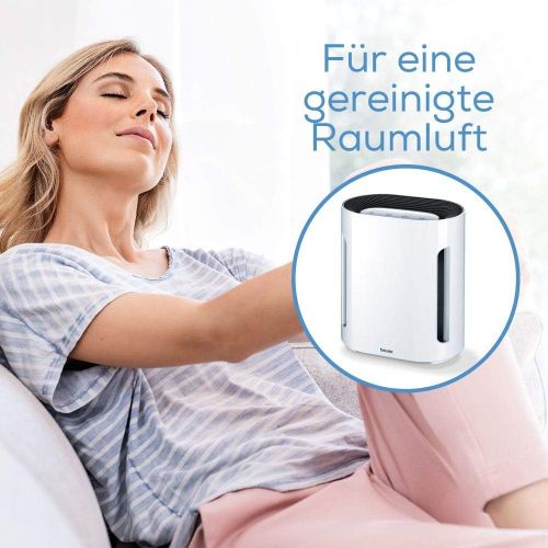  [아마존베스트]Beurer LR 210 Luftreiniger, mit HEPA-Filter H13, filtert Hausstaub, Tierhaare, Gerueche sowie diverse Bakterien und Viren, mit Timer und Nachtmodus, fuer Raume bis 26m²