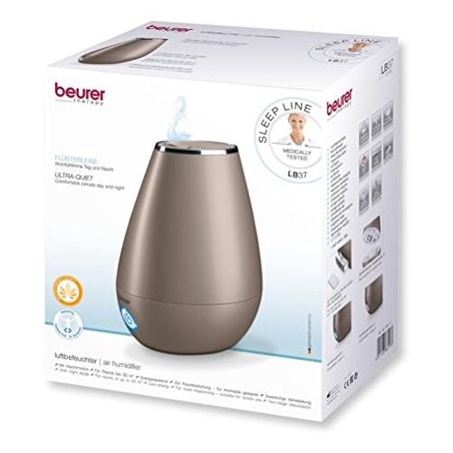  [아마존베스트]Beurer LB 37 Humidifier with micro-fine Ultrasonic Mist and Silent Night Mode with Aroma Function, LB-37