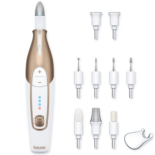  [무료배송]Beurer 14-piece Professional Manicure & Pedicure Nail Drill Kit, Cordless, 10 Attachments, 3 Speed Settings, Electric Nail File Set, Nails Care Tools, For Foot/Hand, Storage Case,