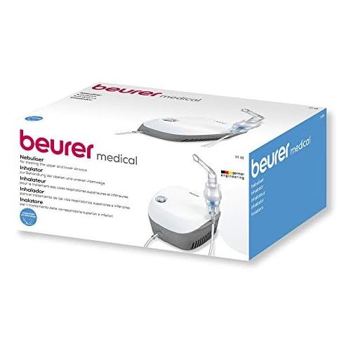  Beurer IH 18 Inhaler with Compressor Air Technology for Upper and Lower Respiratory Treatment for Adults and Children