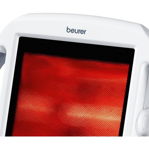  Beurer North America Beurer Infrared Light Heat Lamp for BackMuscle Pain and Cold Relief, Increases Blood Circulation, Light Therapy and Portable, Safe Shut off, White IL50