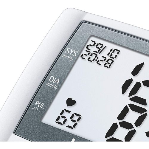  Beurer BC30 Wrist Blood Pressure Monitor, Adjust. Cuff | Automatic & Digital, 2x 60 Reading Memory, LCD XL Numbers, Irreg. Heartbeat, Cuff Circ. 5.3” - 7.7”| Home Use BP Machine Ki