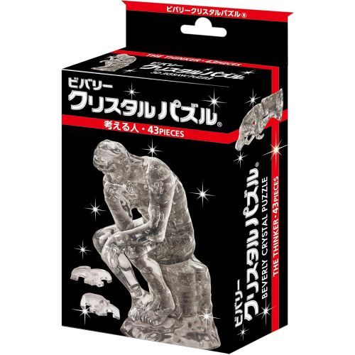  [아마존베스트]Beverly Crystal Clear 3D Puzzle - The Thinker (43Piece) Crystal Puzzle