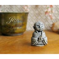 /Bewilderandpine Jizo Votive Statue - Guardian of Children, Women, Travelers and All Voyagers - Bhuddist Bhodisattva Icon - Handmade by Bewilder and Pine