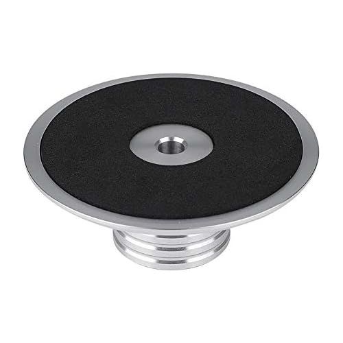  Bewinner New Durable Vinyl LP Turntables Metal Disc Stabilizer Record Weight Clamp-Black(Silver)