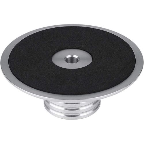  Bewinner New Durable Vinyl LP Turntables Metal Disc Stabilizer Record Weight Clamp-Black(Silver)
