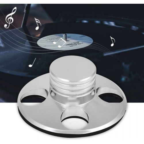  Bewinner LP Vinyl Audio Turntable Metal Disc Stabilizer Record Clamp for LP Vinyl Record Player