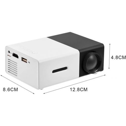  Bewinner Mini Projector Portable Indoor/Outdoor 1080P LED Projector for Home Cinema Theater Movie Projectors Support HDMI, AV, USB Input Laptop PC Smartphone Pocket Projector for Party Grea