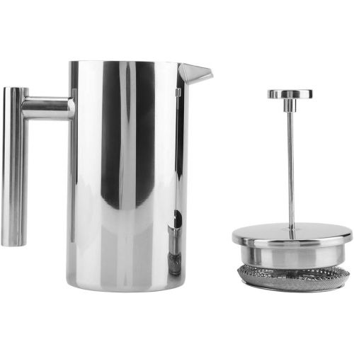  [아마존베스트]Bewinner Press Coffee Pot, French Press Coffee Machine Double-Walled Stainless Steel Coffee Maker French Press Teapot with Filter